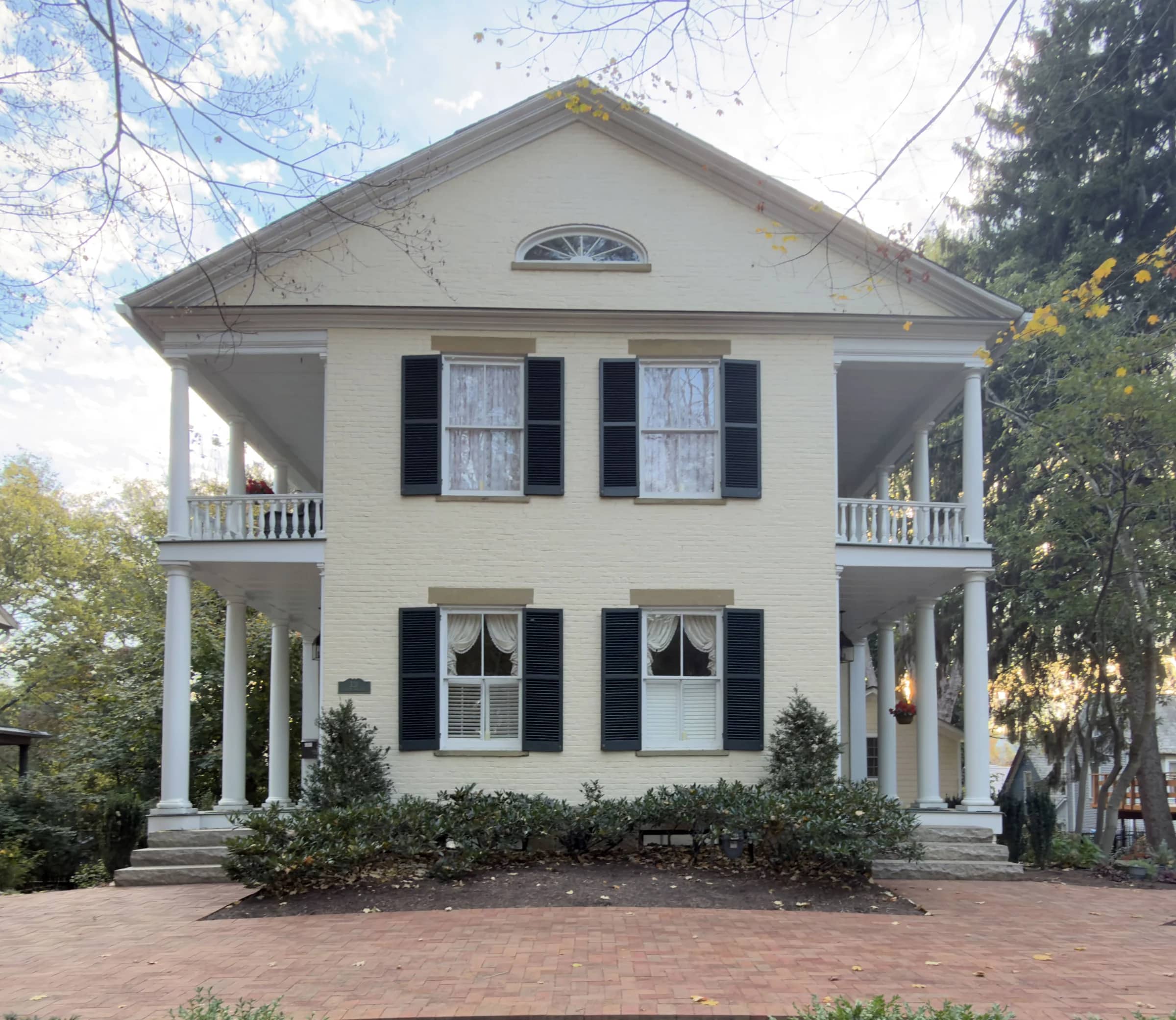 The House of Seven Porches in soft autumn daylight